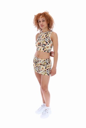 Multicolor Fila PLAYBOY Tank Women Co-ords | 5678ROCYX
