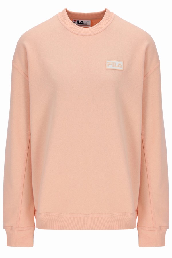 Apricot Fila Trev With Seam Details Men Sweatshirts | 8495CNDFV