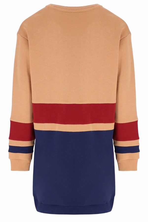Beige / Navy / Red Fila Carmine Dress Women Dress | 3416UCAIT