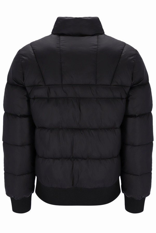 Black Fila Brando High Shine Puffer Men Jackets | 5143SKVUY