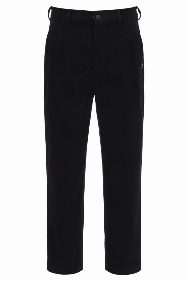 Black Fila Como Corduroy Chino Men Bottoms | 4356DCLFV