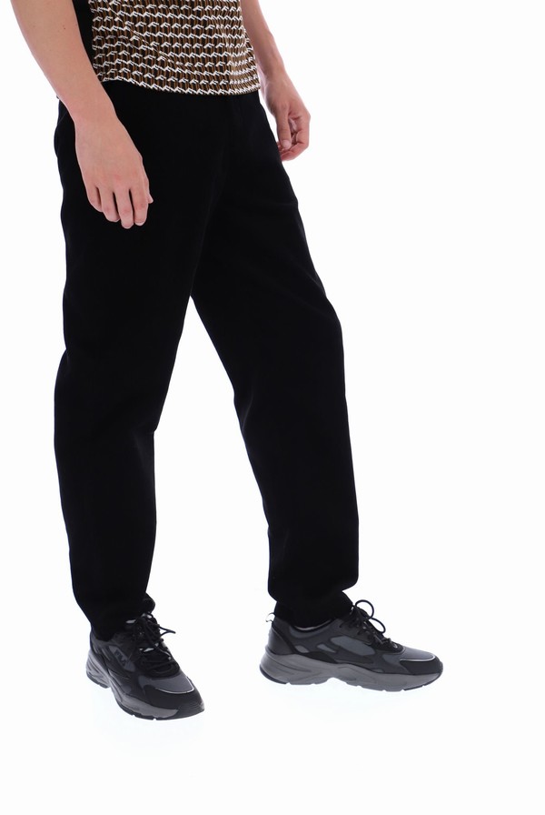 Black Fila Como Corduroy Chino Men Bottoms | 4356DCLFV