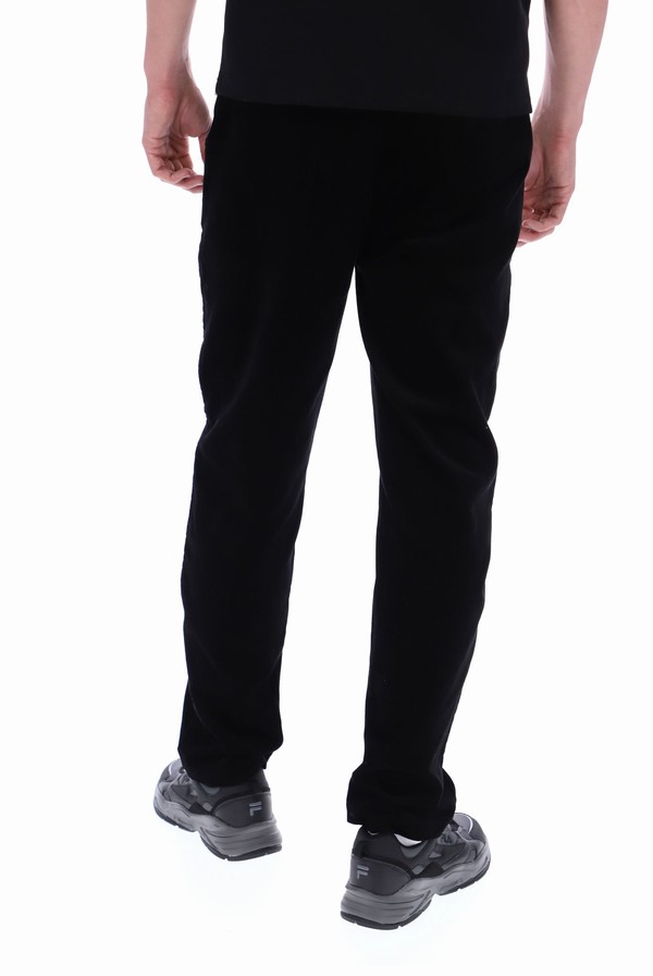 Black Fila Como Corduroy Chino Men Bottoms | 4356DCLFV