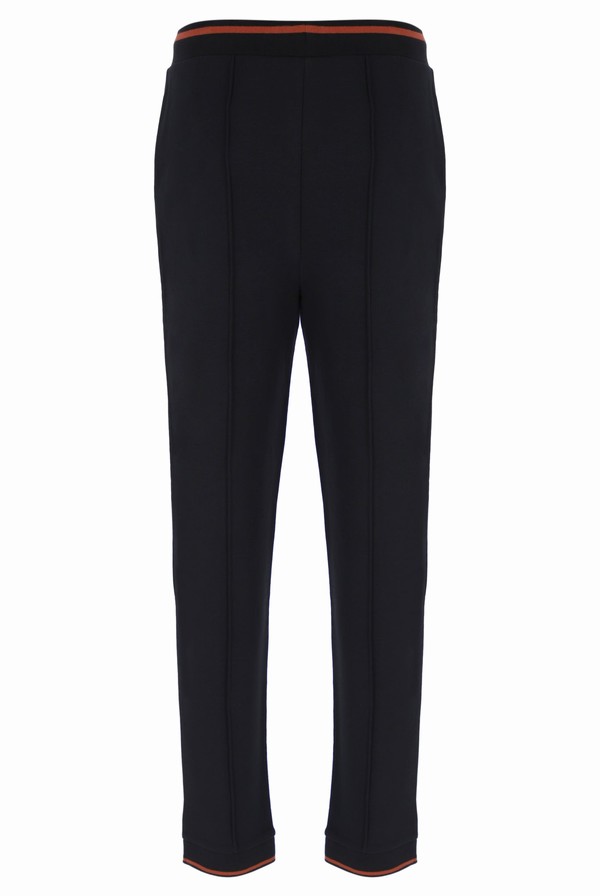 Black Fila Dovi Smart With Piping & Rib Cuffs Men Jogger | 1346HJIKB