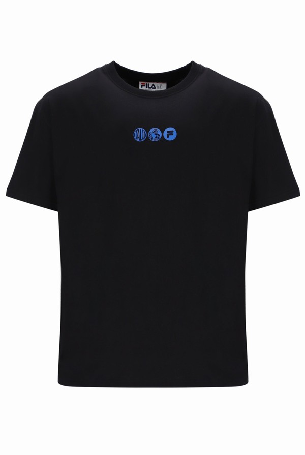 Black Fila Humphry Graphic Men T-shirts | 9413LZHWA