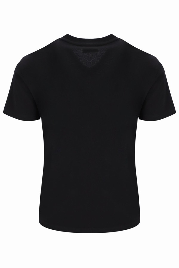 Black Fila Tracey Deep V Neck Loose Fit Women T-shirts | 6013RGZCF