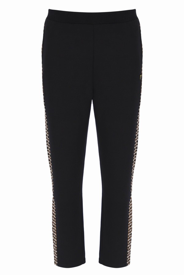 Black Fila Vigo Geo Pattern Men Bottoms | 1489AOCZI