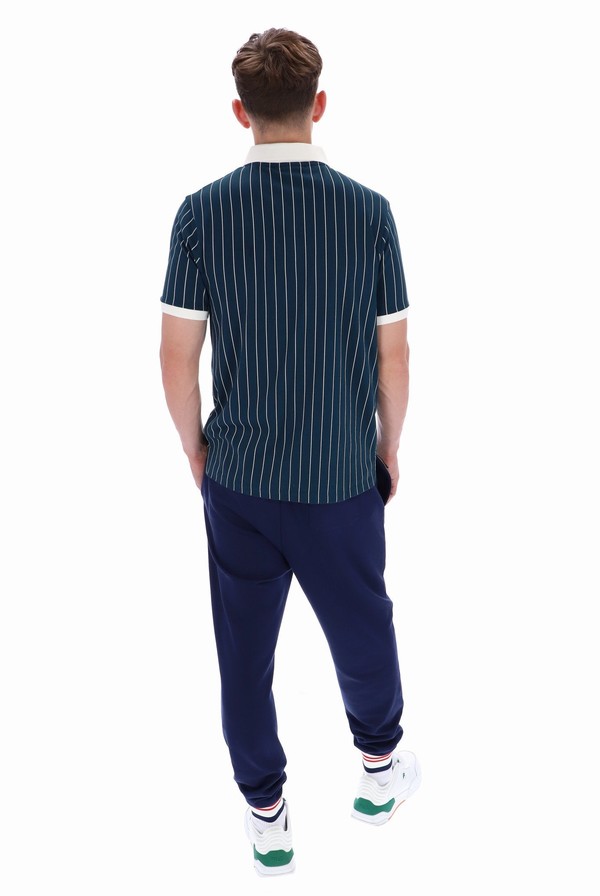 Blue Fila BB1 Classic Vintage Striped Men Polo Shirts | 1936NSZVD