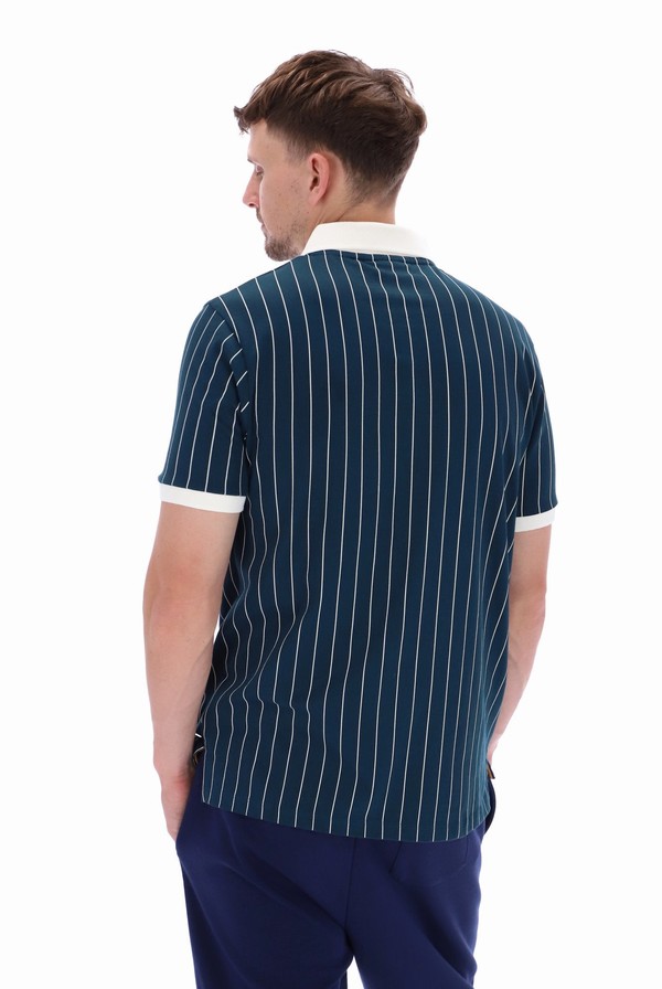 Blue Fila BB1 Classic Vintage Striped Men Polo Shirts | 1936NSZVD