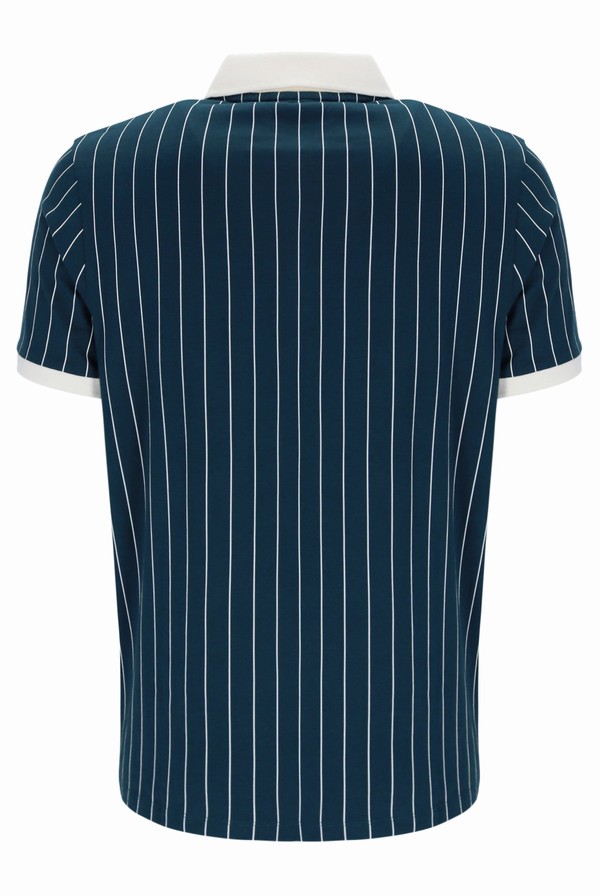 Blue Fila BB1 Classic Vintage Striped Men Polo Shirts | 1936NSZVD