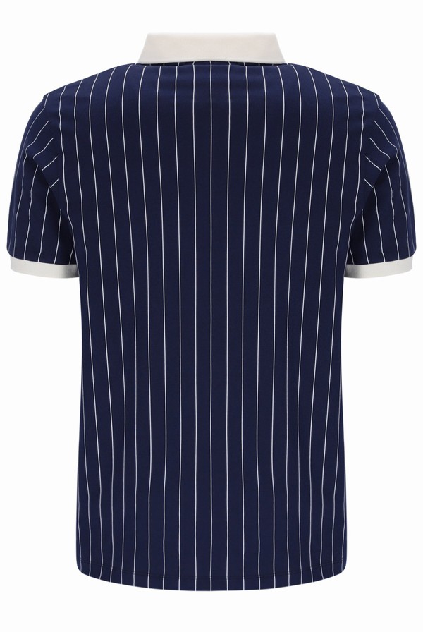 Blue Fila BB1 Classic Vintage Striped Men Polo Shirts | 1658DJISF