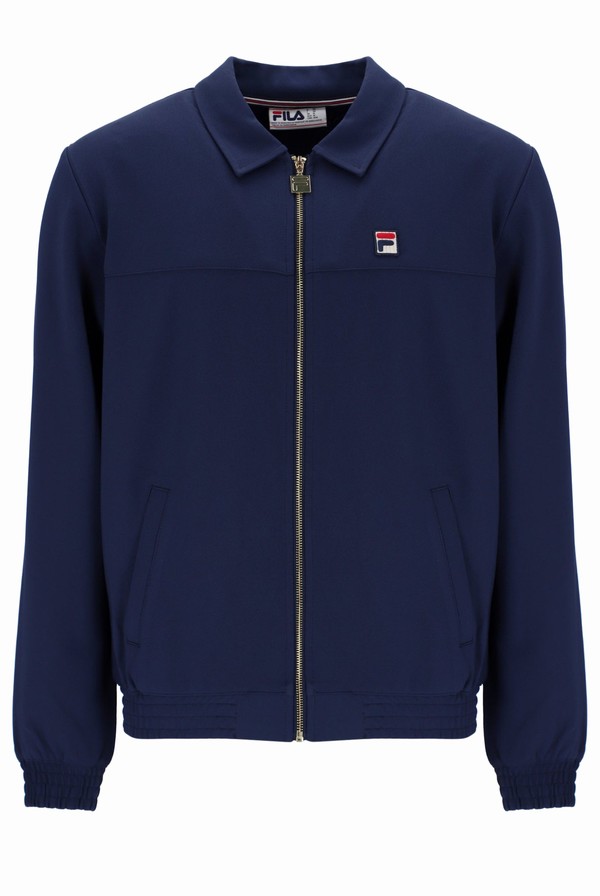 Blue Fila Maddox Smart Men Track Top | 8749YAPZM