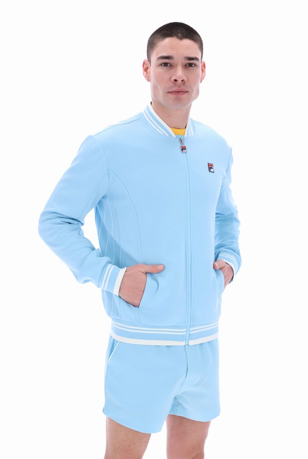 Blue Fila Settanta 2 Men Track Top | 7401IWKZP