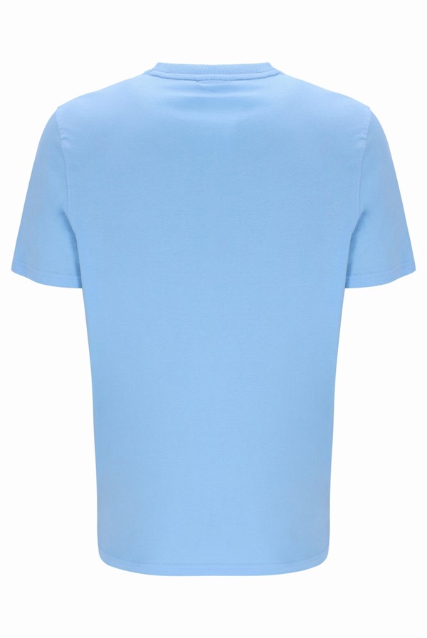 Blue Fila Tanner Front Graphic Men T-shirts | 0814MFPZI
