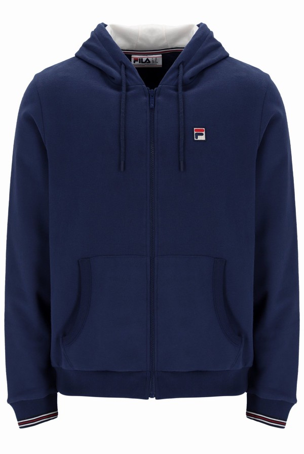 Blue Fila Tenconi Zip Up Men Tracksuits | 5413TWQIS