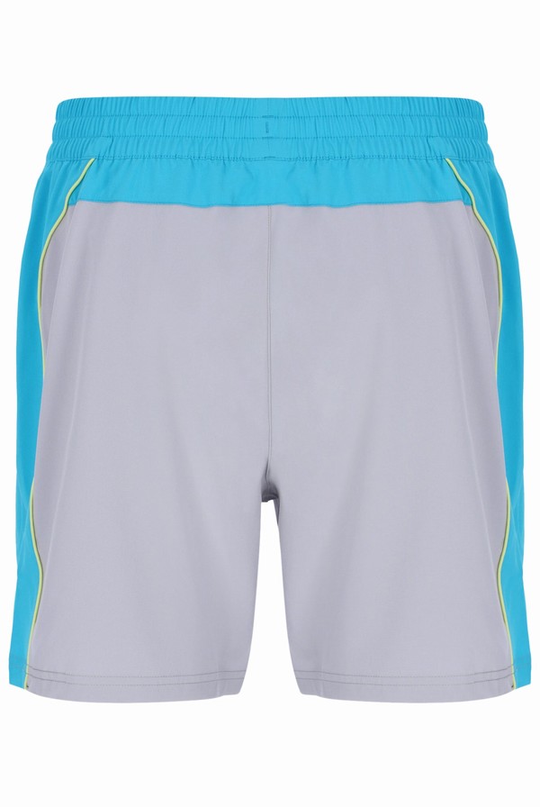 Blue / Grey Fila Backspin Tennis Color Block Men Shorts | 1285PSHJE