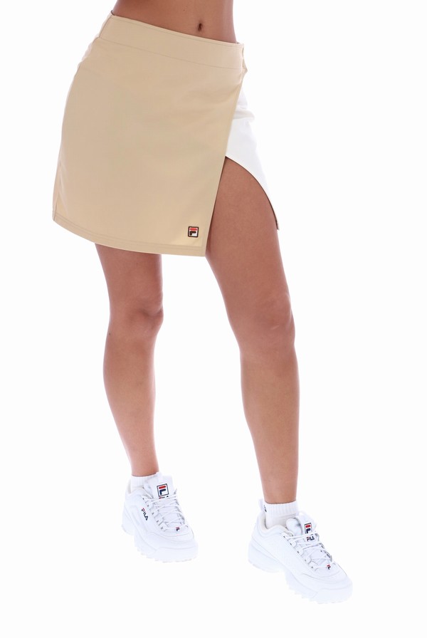 Brown Fila Dionne Wrap Women Co-ords | 8615NVWBG