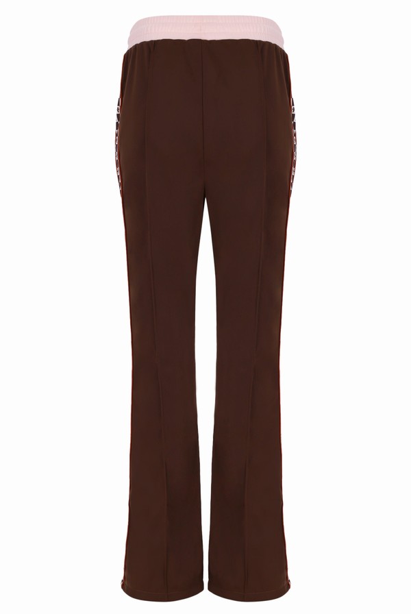 Brown Fila Jamie Wide Leg Women Track Pants | 0245PUJBF