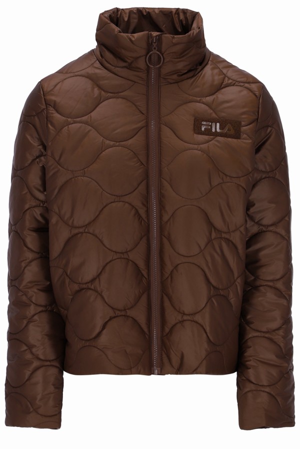 Brown Fila Mavis Quilted Women Jackets | 4675CIFUO