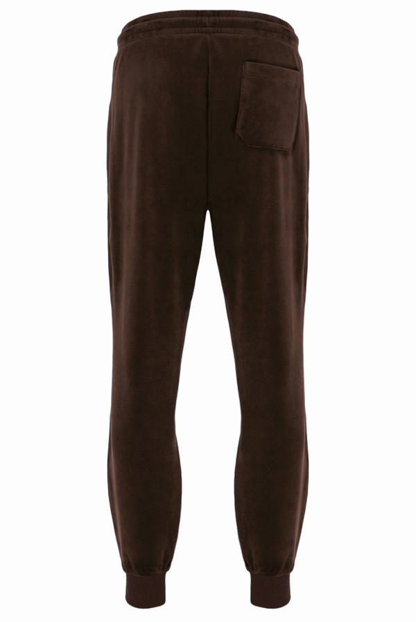 Brown / Grey Fila Lir Velour Men Tracksuits | 8275SJGUT