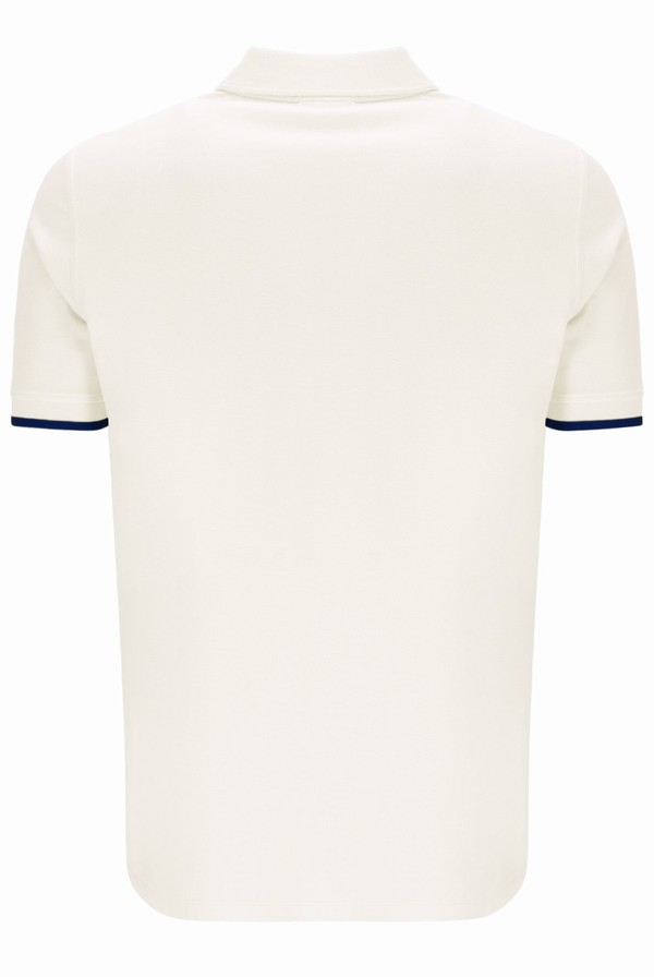 Cream Fila Custom Two Button Tipped Rib Basic Men Polo Shirts | 3140BTUCA