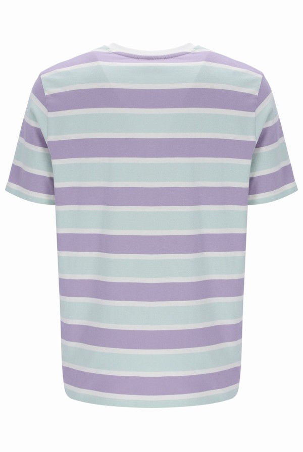 Cream Fila Grayson Yarn Dye Stripe Men T-shirts | 1327OUHWR