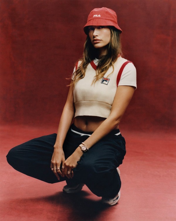 Cream Fila Heritage Crop Women Sweatshirts | 0517DBFGM