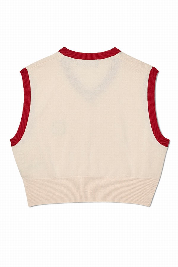 Cream Fila Heritage Crop Women Sweatshirts | 0517DBFGM
