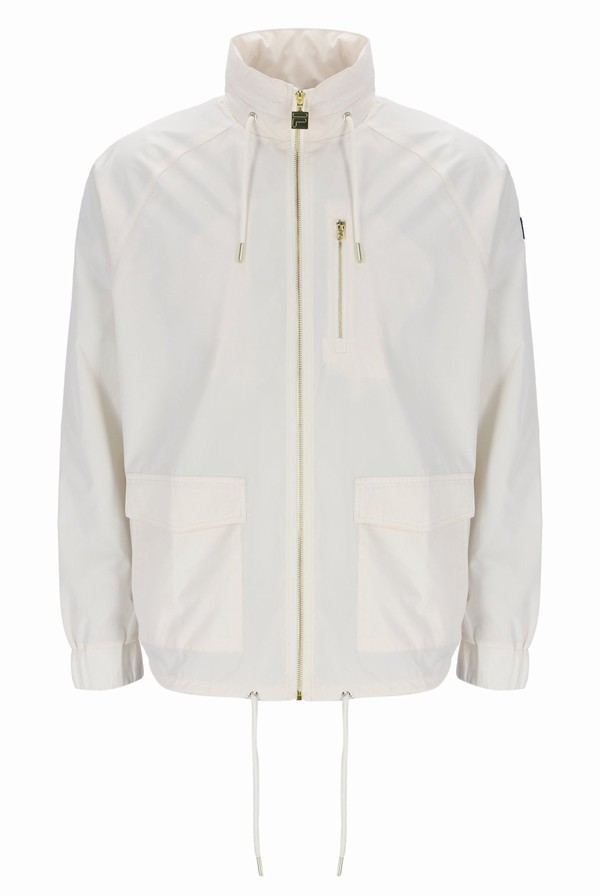 Cream Fila Ronnie Lightweight Men Jackets | 8213WBJIO