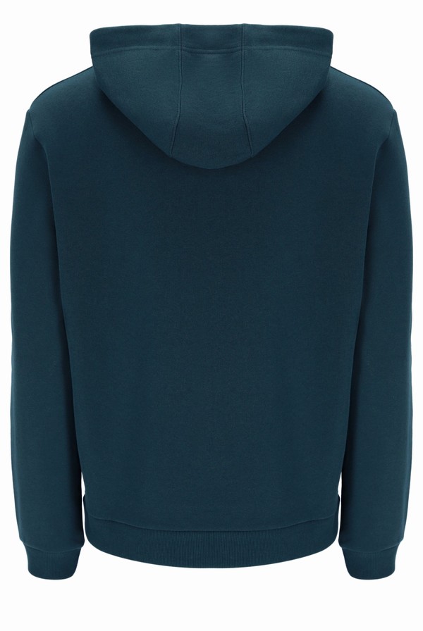 Dark Turquoise Fila Lance 2 Recycled Fleece Men Hoodie | 6934OURGN