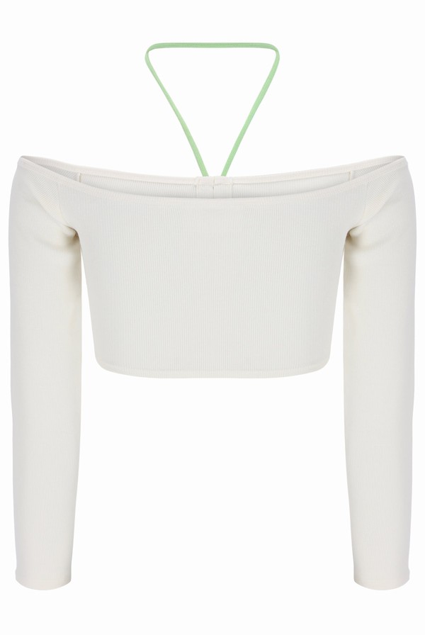 Green Fila Frankie Long Sleeve Women T-shirts | 8512EAFJP