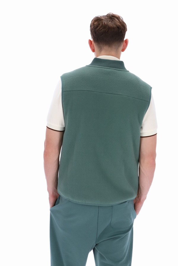 Green Fila Robin Polar Fleece Men Jackets | 7018OGRPE