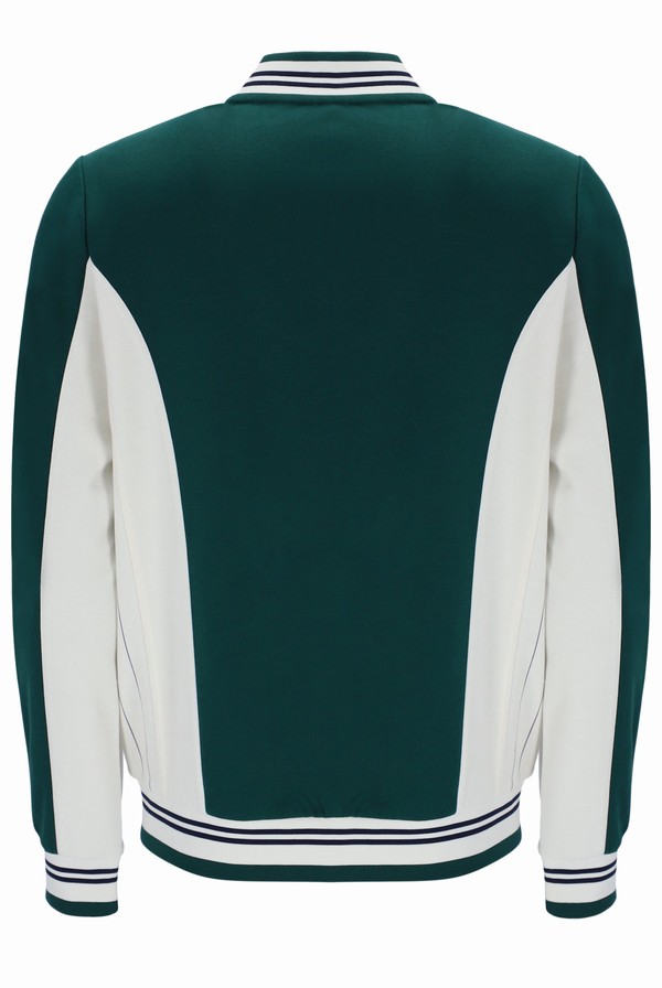 Green Fila Settanta Baseball Men Track Top | 5017KFVCY