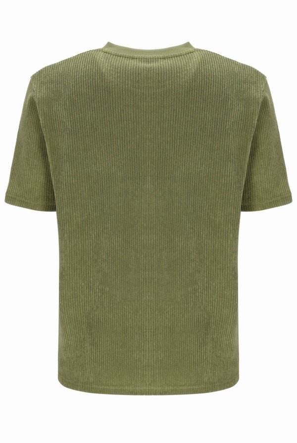 Green Fila Tatum Drop Needle Terry Men T-shirts | 9126GHYRO
