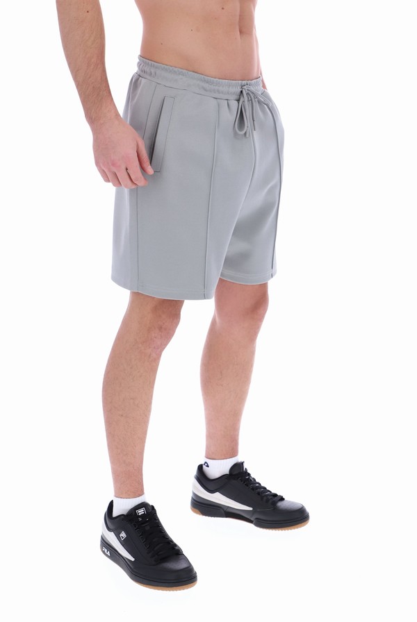 Grey Fila Geki Cut & Sew Men Shorts | 4083QRHKP