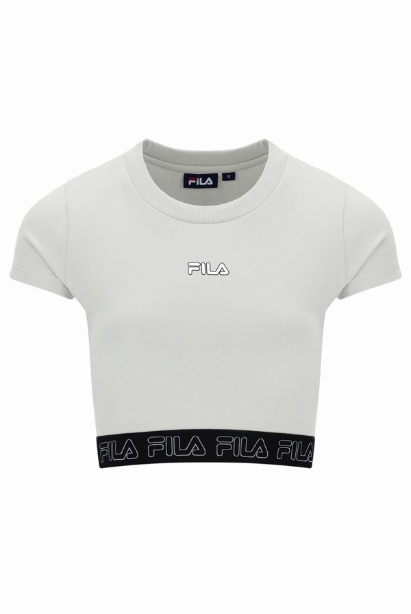 Grey Fila Inga Women Tops | 3567RUMCK