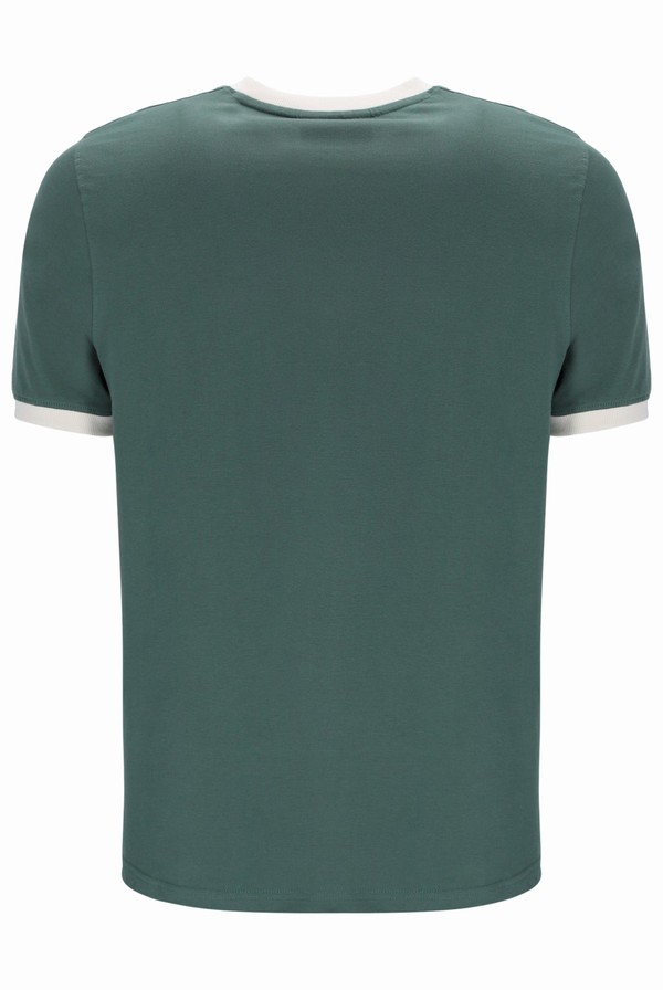 Grey Fila Marconi Essential Ringer Men T-shirts | 4176HRYUG