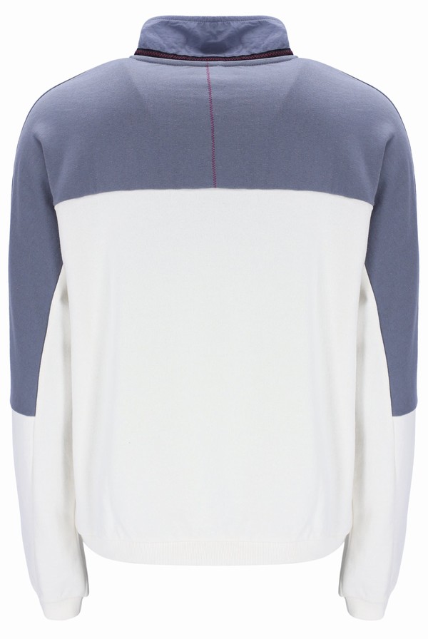 Grey Fila Peak Sweat 1/4 Zip Men Sweatshirts | 1689SJDRK