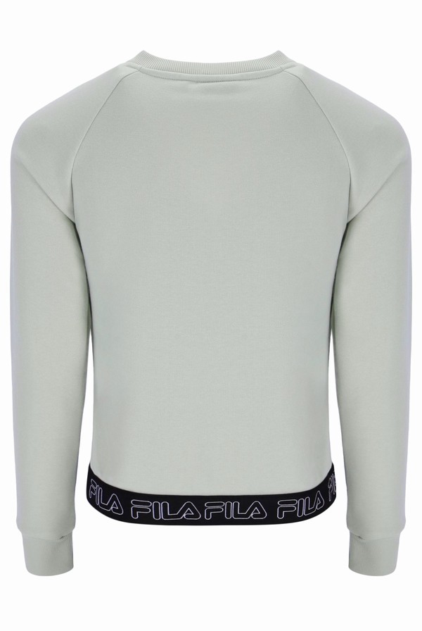 Grey Fila Reina Raglan Women Sweatshirts | 3592HBTXZ