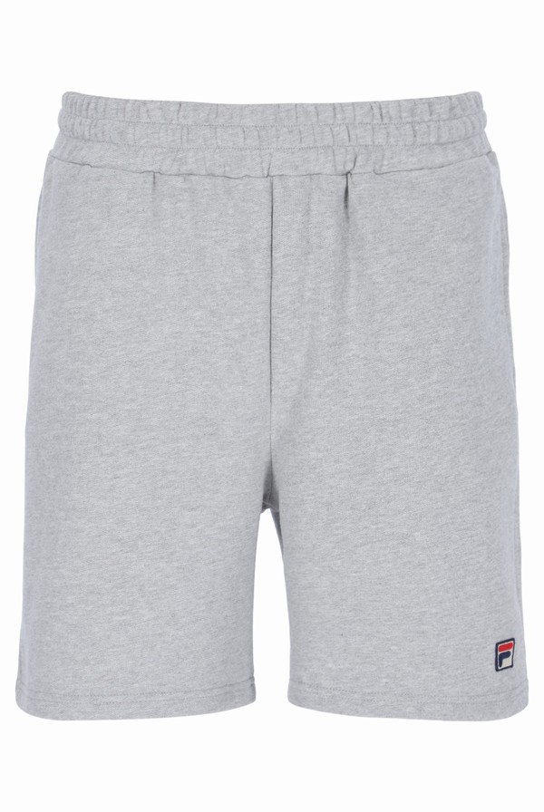 Grey Fila Vico Cotton Men Shorts | 5609RLWFN