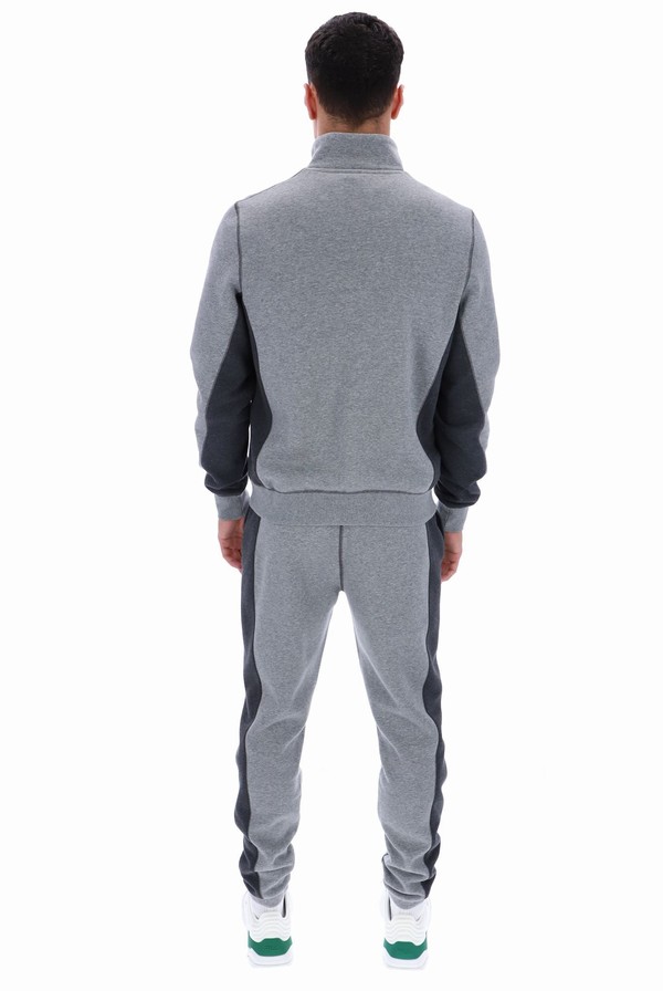 Grey / Grey Fila Taylor 1/2 Zip Men Tracksuits | 3079KFBIA
