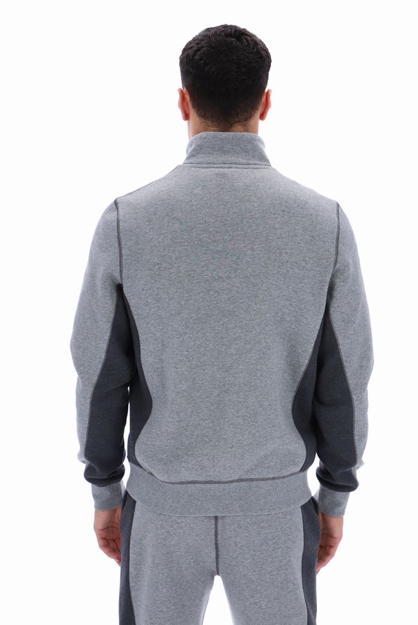 Grey / Grey Fila Taylor 1/2 Zip Men Tracksuits | 3079KFBIA