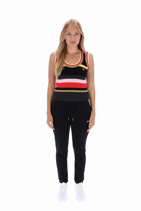 Grey / Multicolor Fila Lorri Knitted Tank Women Vest | 9736ZBNGC