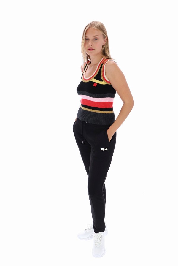 Grey / Multicolor Fila Lorri Knitted Tank Women Vest | 9736ZBNGC