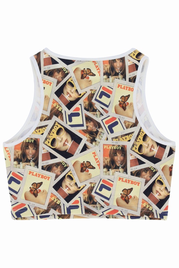 Multicolor Fila PLAYBOY Tank Women Co-ords | 5678ROCYX