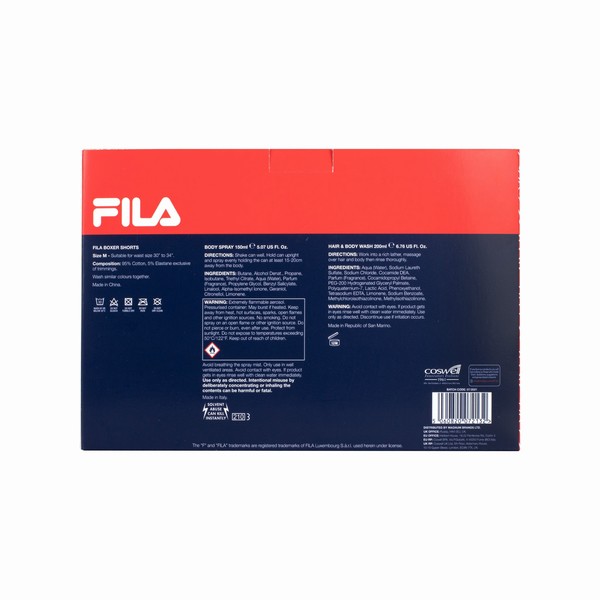 Navy Fila A Fresh Pair (Boxer Gift Set) Men Underwear | 3614IMLJZ