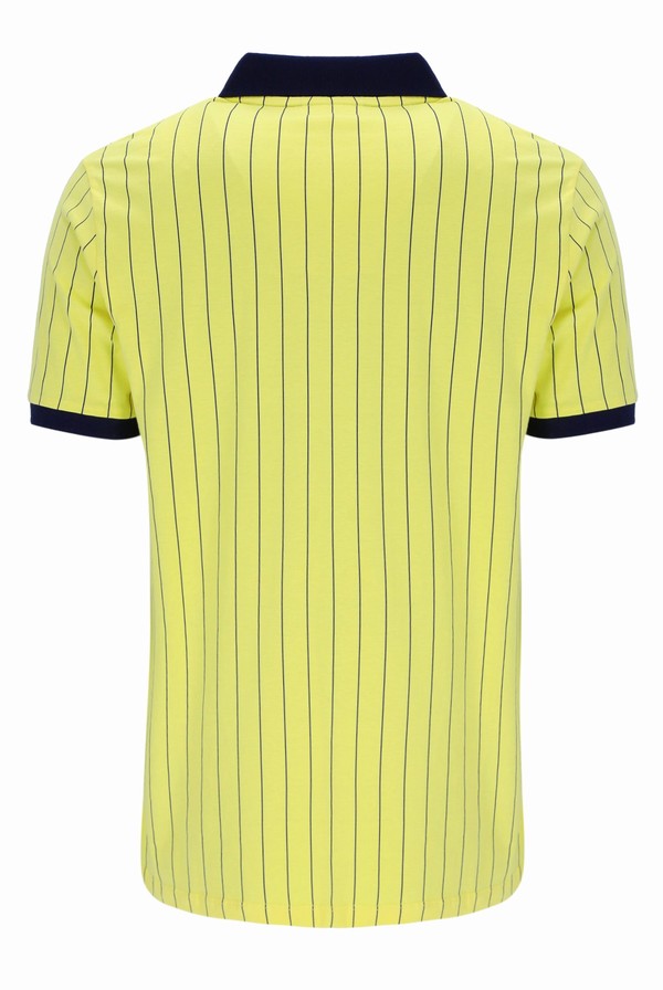 Navy Fila BB1 Classic Vintage Striped Men Polo Shirts | 5380NKXUQ
