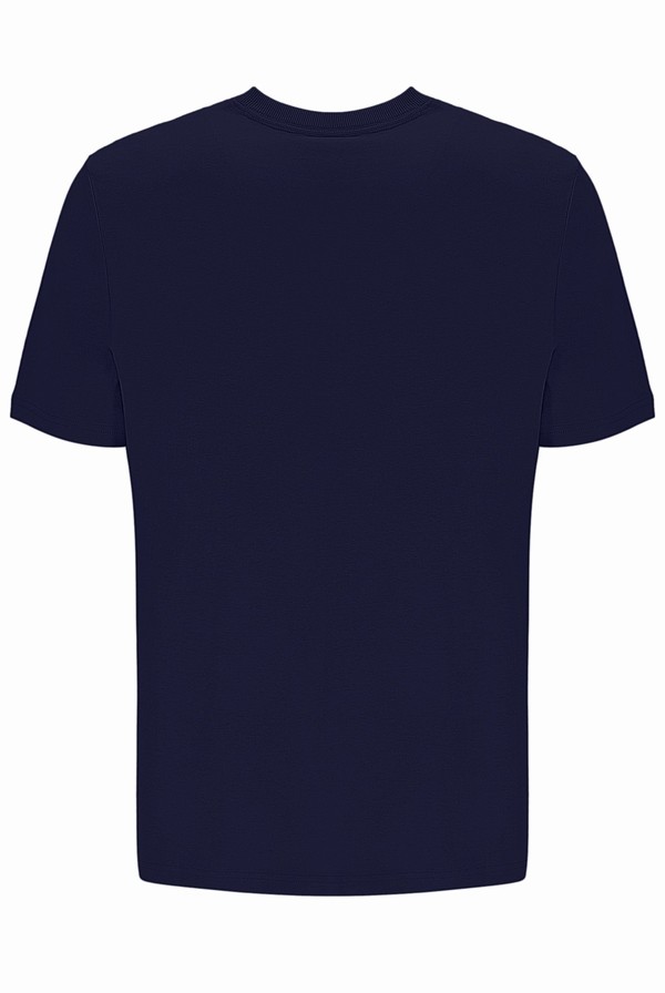 Navy Fila Benjiman Sleeve Men T-shirts | 0371VTEWB