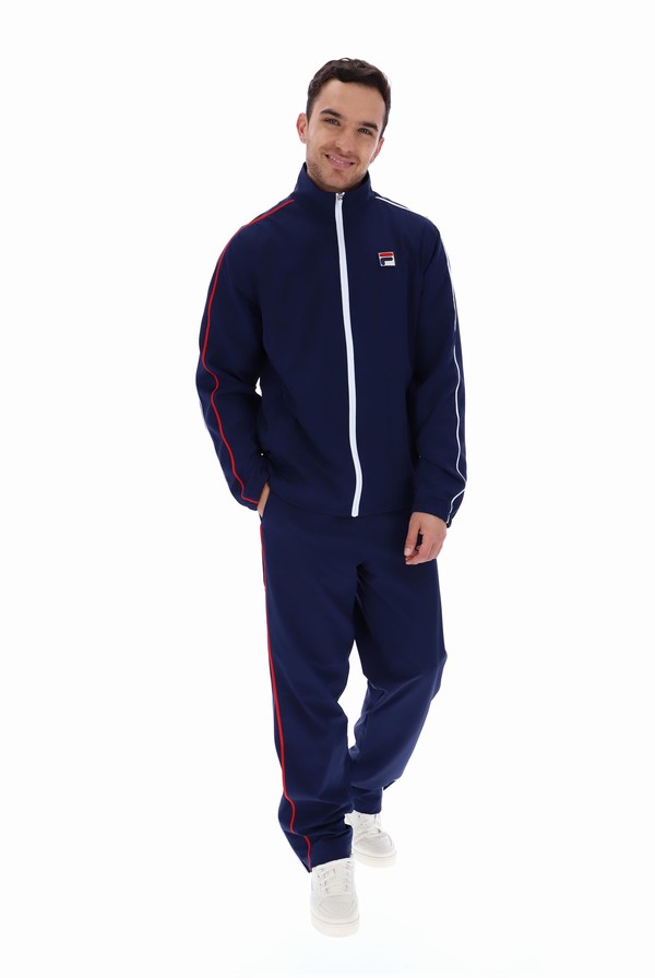 Navy Fila Eclip Heritage Men Jackets | 4265AQDPM