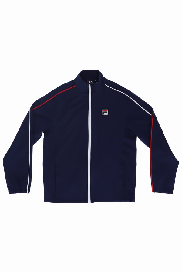 Navy Fila Eclip Heritage Men Jackets | 4265AQDPM